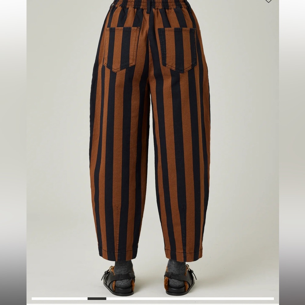 Beyond Nine Remy Rust & Black Stripe Jeans - Picture 3 of 7